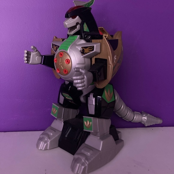 Mighty Morphin Power Rangers Legacy Green Dragonzord, Green - Picture 3 of 9